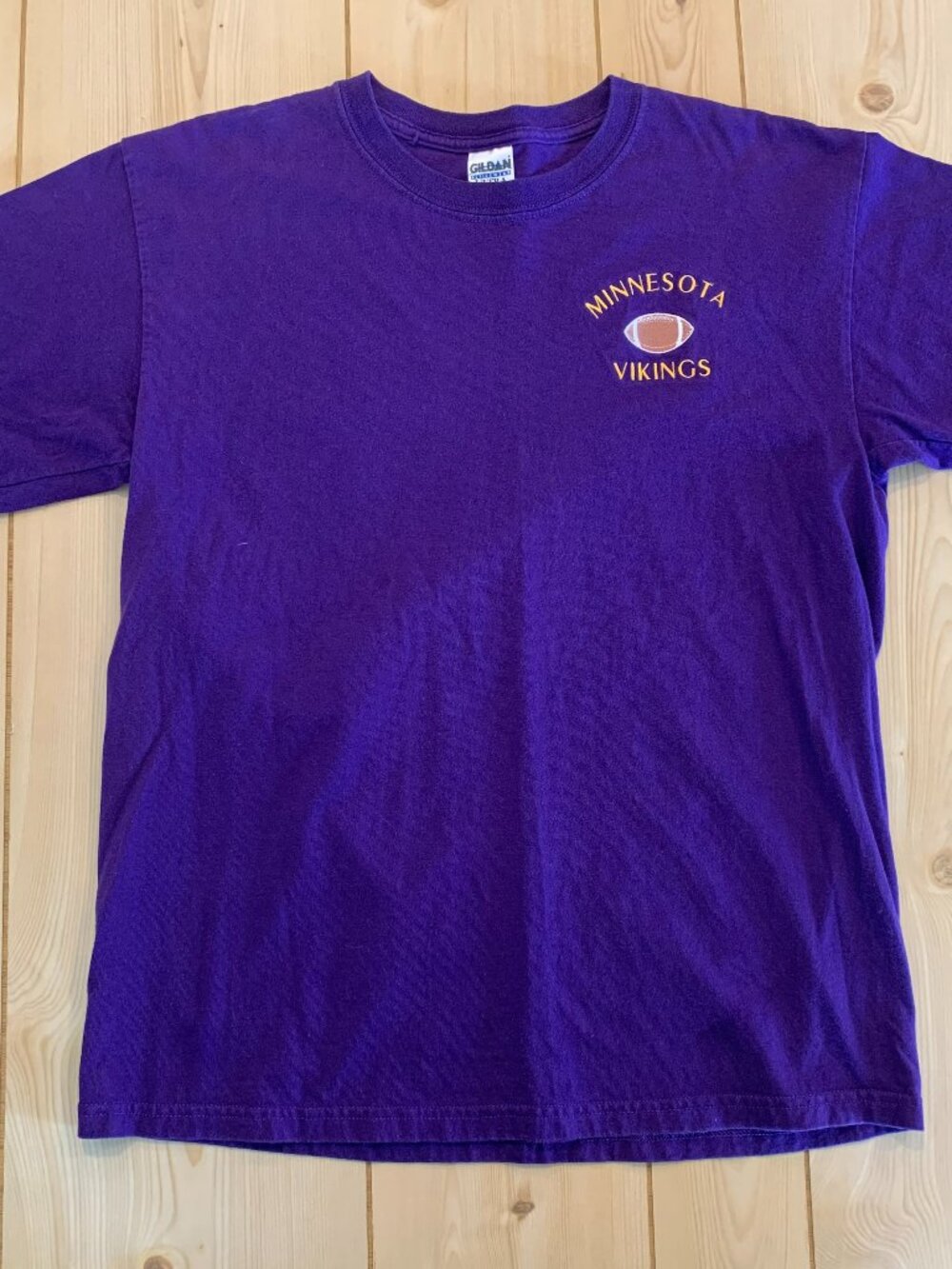 Vintage Y2K Minnesota Vikings NFL Football Embroidered Sports Athletic T-Shirt L